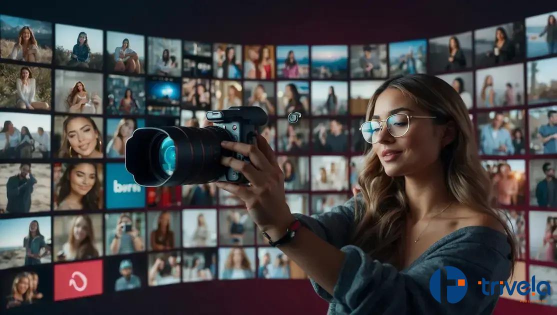 produzindo conteúdo para redes sociais e TikTok